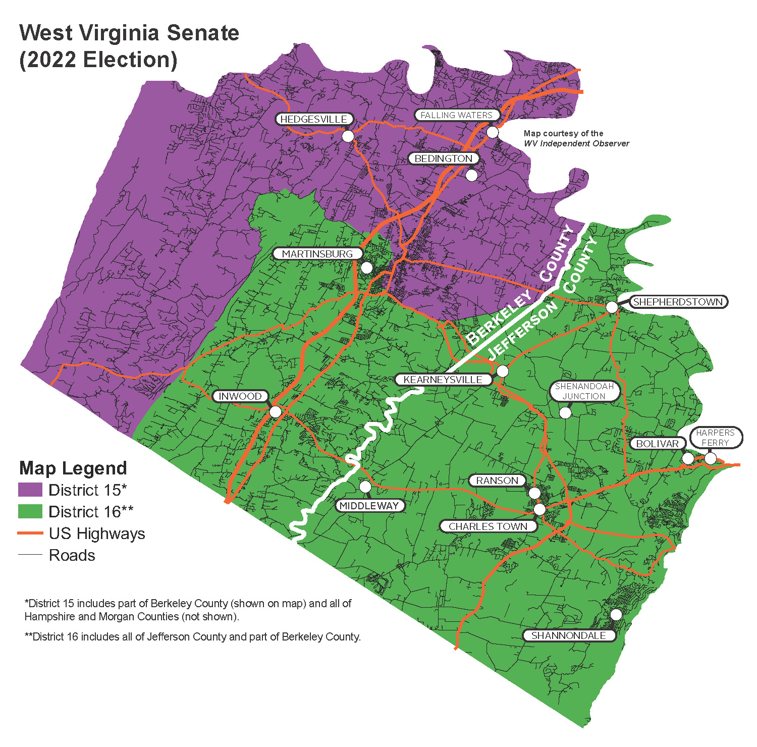 2022 Election WV State Senate District 16 The Observer